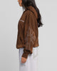 Loiter Atmosphere Zip Hoodie Vintage Brown