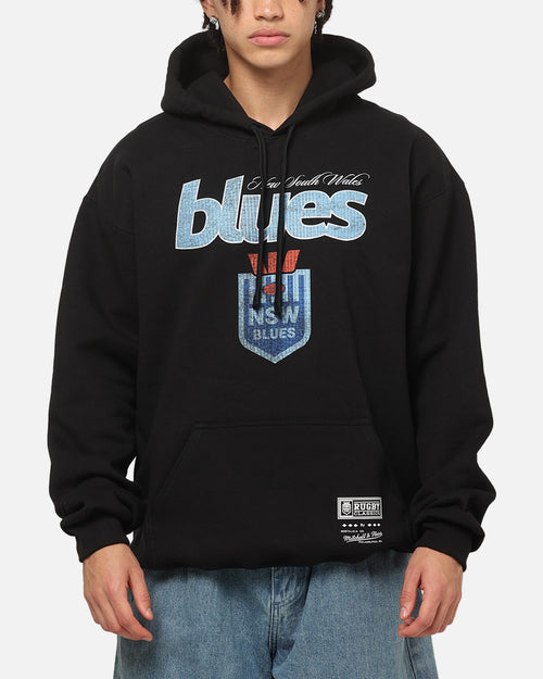 Mitchell & Ness New South Wales Blues 17 X Series Vintage Hoodie Black