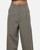 Carre Heritage Pleated Pants Sage Pinstripe