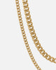 Saint Morta Duo Cuban Chain Set Gold