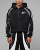 Loiter Hybrid Tek Zip Hoodie Black