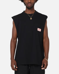 Carre Pocket Muscle T-Shirt Black