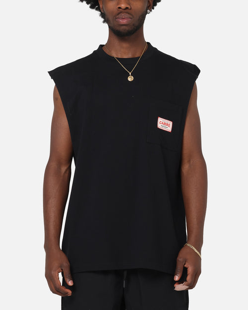 Carre Pocket Muscle T-Shirt Black