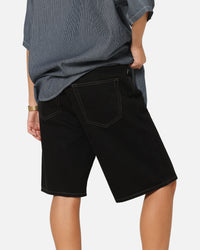 S Double Denim Standard Shorts Raw