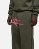 Loiter Hybrid Sweatpants Olive/Pink