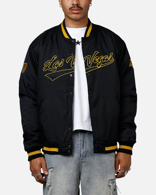 Bleacher Athletic NRL 2025 Las Vegas Round Bomber Jacket Black/Gold