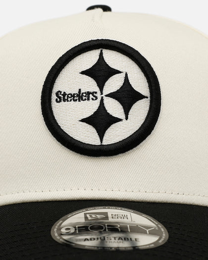 New Era Pittsburgh Steelers 'Easy Chrome Black' 9FORTY A-Frame Snapback Chrome/Black