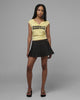 Loiter Women's Bounty Hunter Cropped Tee Washed Yellow
