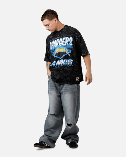 New Era Los Angeles Chargers Boxy Essentials T-Shirt Washed Black