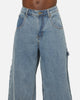 Carre Baggy Carpenter Jeans Mid Blue Denim