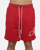 Saint Morta Scripted Mesh Shorts Vintage Red