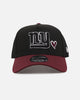 New Era New York Giants 'Burgundy Hearts' 9FORTY A-Frame Snapback Black/Maroon