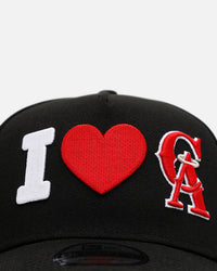 New Era Los Angeles Angels 'Love' 9FORTY A-Frame Snapback Black