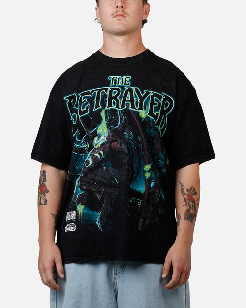 73Studio X World of Warcraft: The Betrayer V2 T-Shirt Black Acidwash