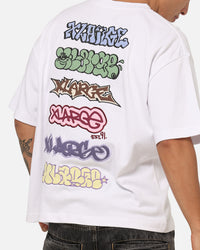 X-Large Graffiti Gorilla Fit T-Shirt White