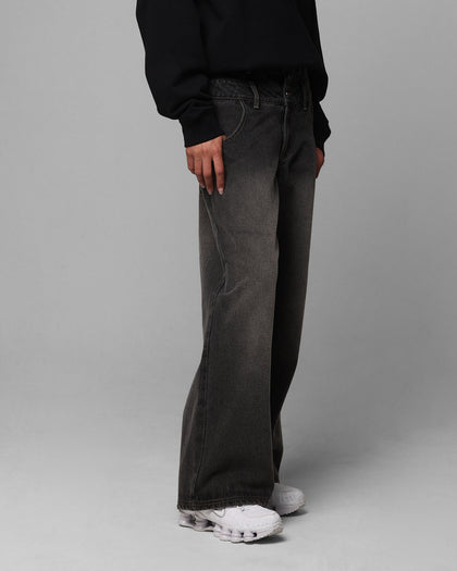 Loiter Star Layered Jeans Vintage Black