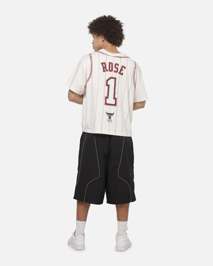 Mitchell & Ness Chicago Bulls Derrick Rose #1 Faux Jersey T-Shirt Vintage White