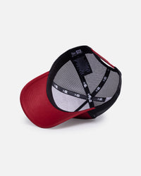 New Era AS Roma 'Tonal' 9FORTY A-Frame Trucker Snapback Dark Red