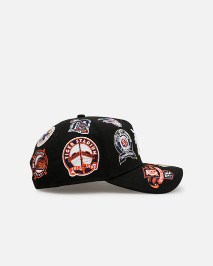 New Era Detroit Tigers 'All Over Embroidery' 9FORTY A-Frame Snapback Black
