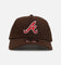 New Era Atlanta Braves 'Diamante' 9FORTY A-Frame Snapback Walnut