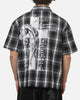 Saint Morta Dark Romance Button Up Shirt Black/White