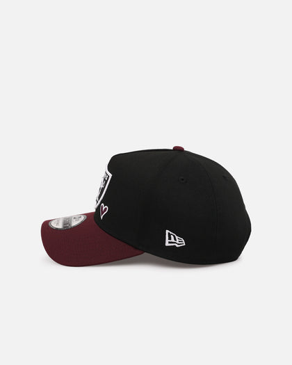 New Era Las Vegas Raiders 'Burgundy Hearts' 9FORTY A-Frame Snapback Black/Maroon