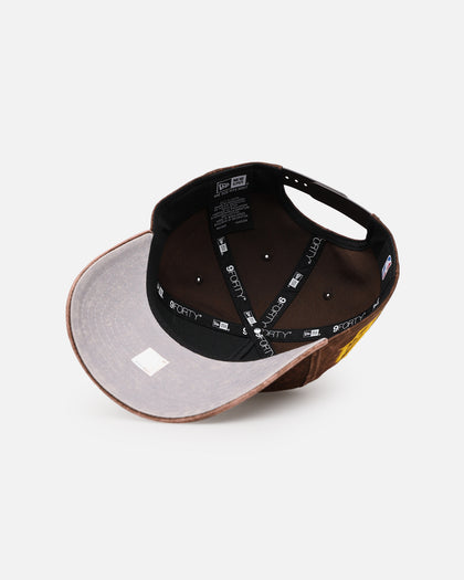 New Era Los Angeles Lakers 'Washed Walnut' 9FORTY A-Frame Snapback Walnut