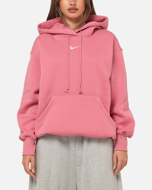 Nike Women's Sportswear Phoenix Fleece Oversized Pullover Hoodie Peony/Sail