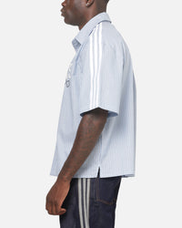 Adidas Originals Poplin AOA Button Up Shirt Night Indigo