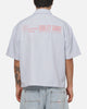 Carre District Woven Button Up Shirt Dusty Blue