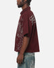 Ed Hardy Ghost Tattoo Button Up Shirt Plum