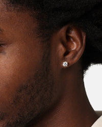 Saint Morta Round Cut Earrings Iced Gold