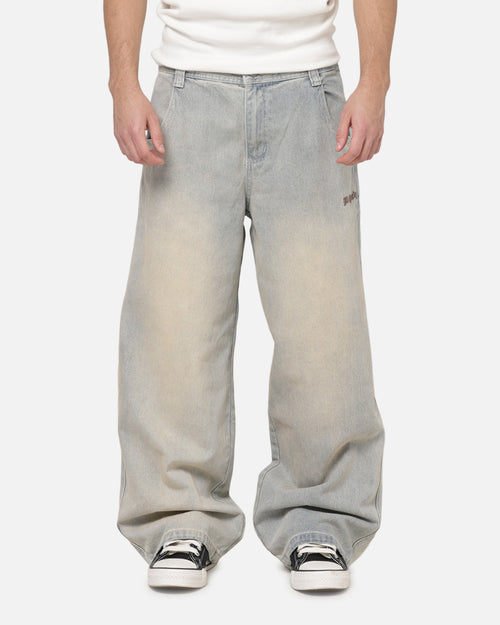 Ed Hardy Faded Ultra Baggy Jeans Dirty Denim