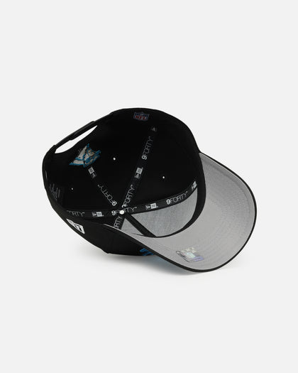 New Era Carolina Panthers 'Upside Down Logo' 9FORTY A-Frame Snapback Black