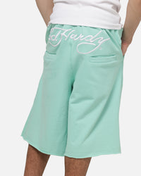 Ed Hardy Baggy Fleece Shorts Turquoise