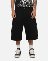 Ed Hardy Studded Tailored Jorts Black