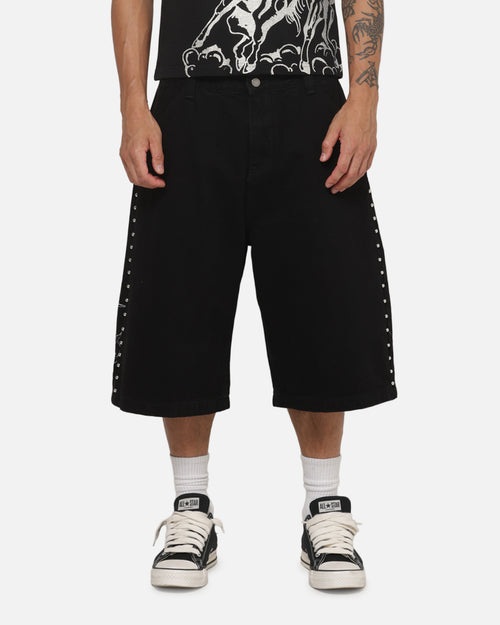 Ed Hardy Studded Tailored Jorts Black