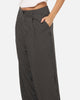 Carre Heritage Pleated Pants Black Pinstripe