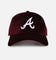New Era Atlanta Braves 'Velvet Dreams' 9FORTY A-Frame Snapback Burgundy