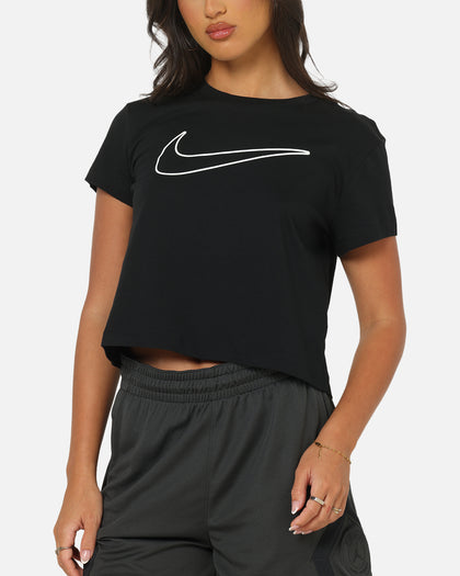 Nike Women's Sportswear Club Graphic T-Shirt Black/White