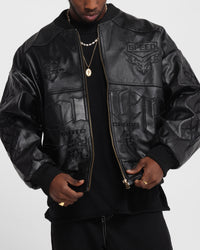Loiter Tokyo Drift Vegan Leather Jacket Black