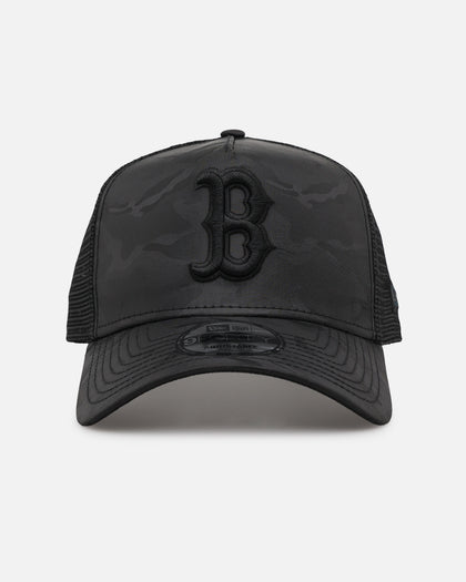 New Era Boston Red Sox 'Camo' 9FORTY A-Frame Trucker Snapback Black