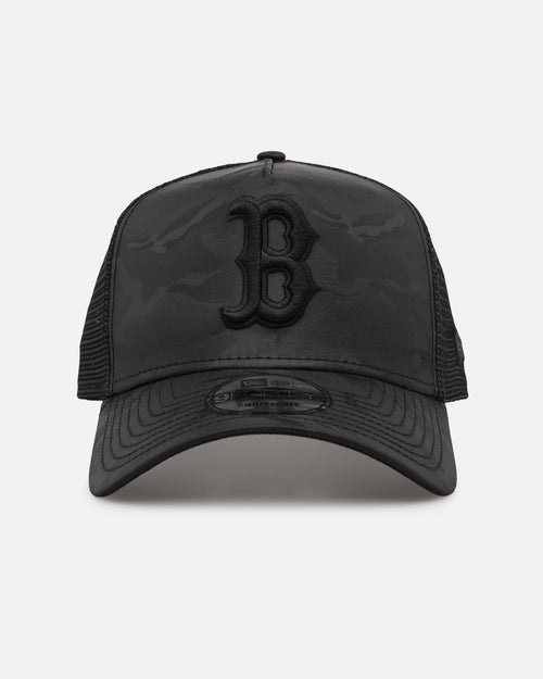 New Era Boston Red Sox 'Camo' 9FORTY A-Frame Trucker Snapback Black
