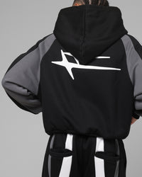 Loiter Hybrid Tek Zip Hoodie Black