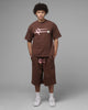 Loiter Hybrid Premium T-Shirt Brown