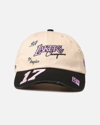 Mitchell & Ness Los Angeles Lakers 'Big Time' Dad Fit Strapback Bone