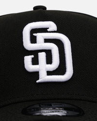 New Era San Diego Padres 'Black And White' 9FORTY A-Frame Snapback Black/White