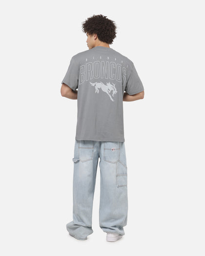 Bleacher Athletic Brisbane Broncos NRL Attrition Solid T-Shirt Grey
