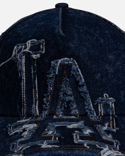 New Era Los Angeles Dodgers 'Denim Over' 9FORTY A-Frame Strapback Dark Denim