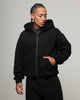 American Thrift Zip Hoodie Black
